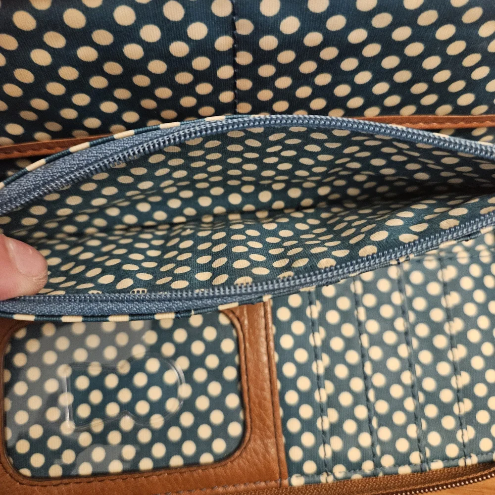 Fossil Keyper Floral Fruit‎ Wallet Cardholder Wallet Coated Leather Keyhole
